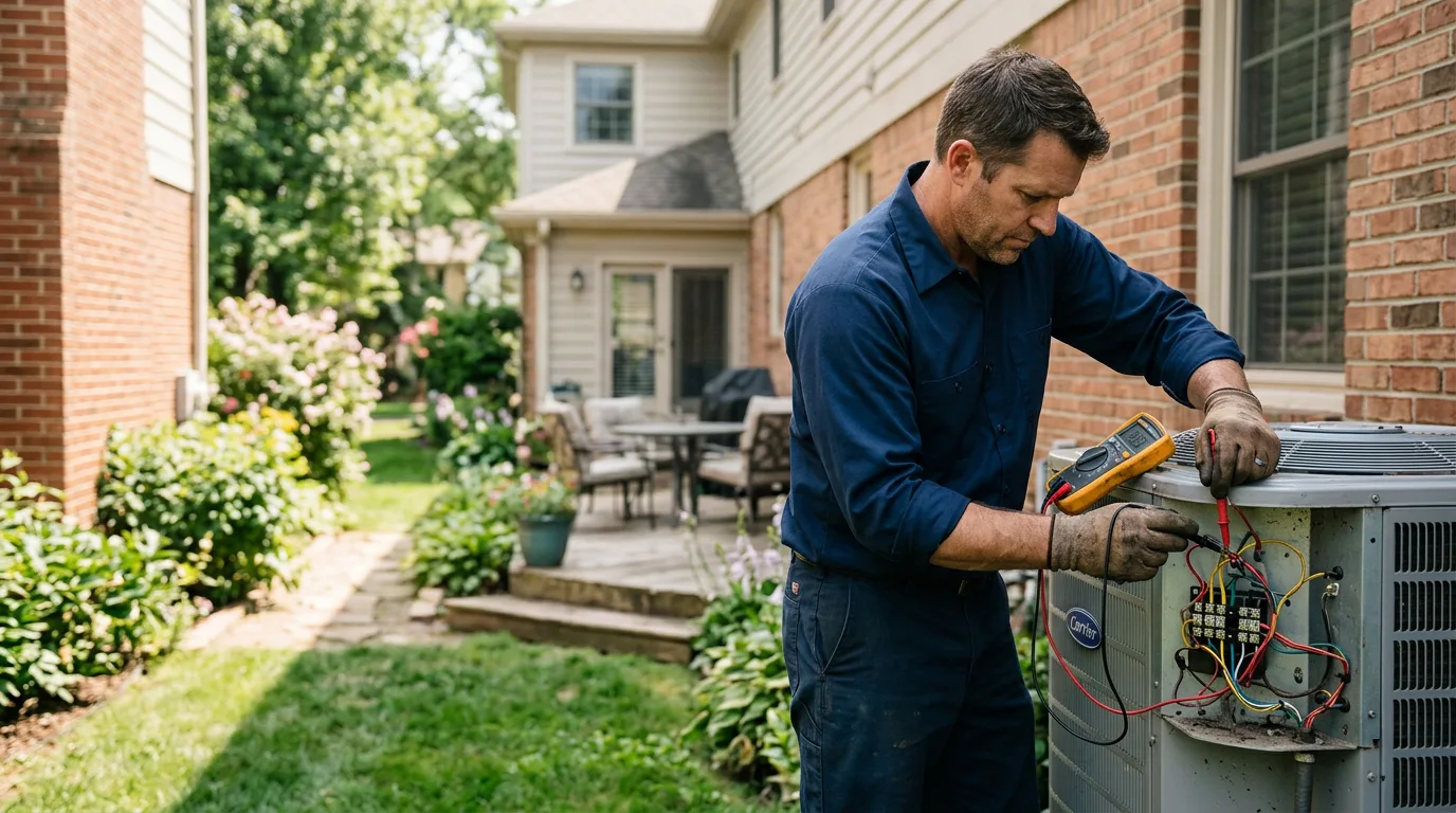 HVAC technician working near Argyle, NY